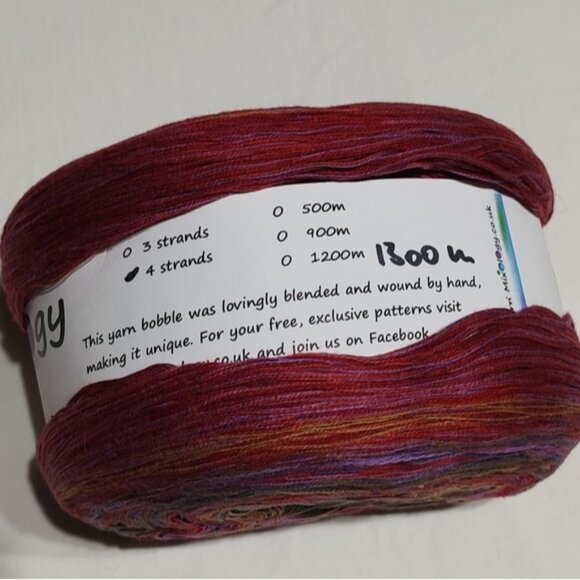 Yarn Mixology Gunther Bobble 1300m Cotton Acrylic Yarn Cake - Picture 3 of 6